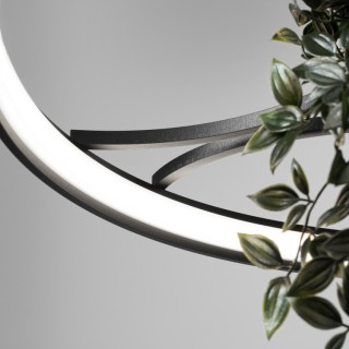 Lustre RIO BIO 78 noir LED - Thoro
