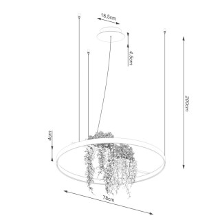 Lustre RIO BIO 78 noir LED - Thoro