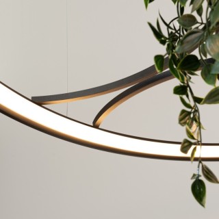 Lustre RIO BIO 110 noir LED - Thoro