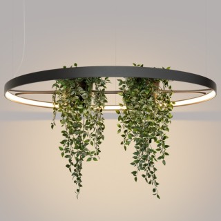 Lustre RIO BIO 110 noir LED - Thoro