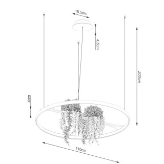 Lustre RIO BIO 110 noir LED - Thoro