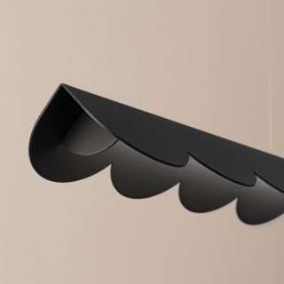 Lampe suspendue BISCUIT noir LED 3000K