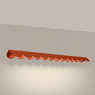 Lampe suspendue BISCUIT rouge ochra - Thoro