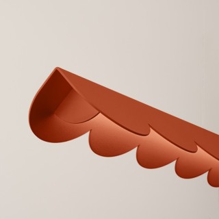 Lampe suspendue BISCUIT rouge ochra - Thoro