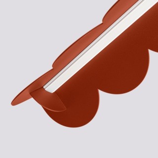 Lampe suspendue BISCUIT rouge ochra - Thoro