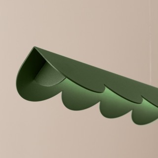 Lampe suspendue BISCUIT vert olive - Thoro
