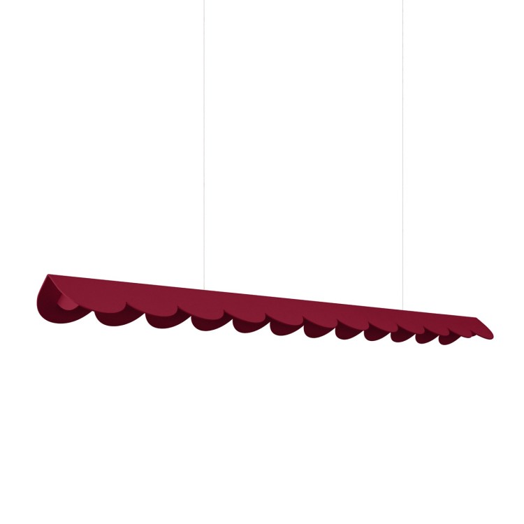 Lampe suspendue BISCUIT bordeaux - Thoro