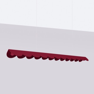 Lampe suspendue BISCUIT bordeaux - Thoro