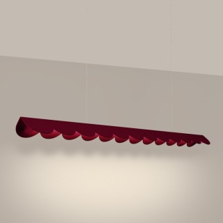 Lampe suspendue BISCUIT bordeaux - Thoro