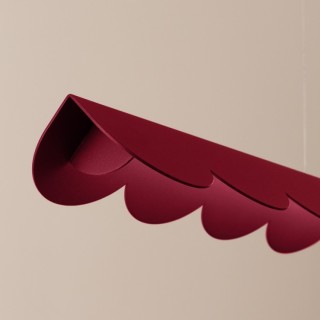 Lampe suspendue BISCUIT bordeaux - Thoro
