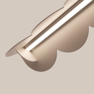 Lampe suspendue BISCUIT taupe LED 3000K