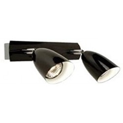 Reglette 2 Spots métal noire GU10 maxi 2 x 35w incl Nordlux 62161103