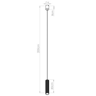 Lampe suspendue IVAR 1 biała LED - Thoro