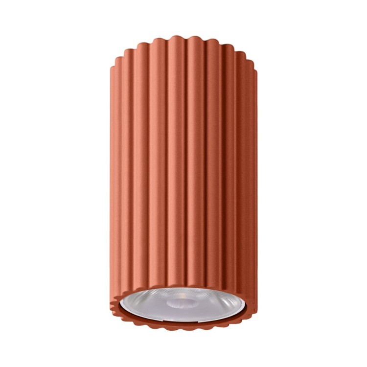 Plafonnier IVAR rouge ochra LED - Thoro