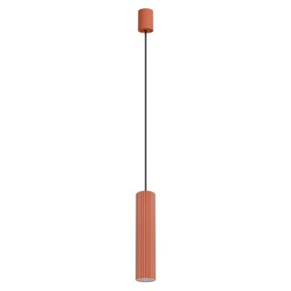 Lampe suspendue IVAR 1 rouge ochra - Thoro