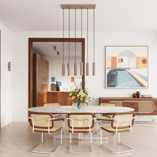 Plafonnier IVAR taupe LED 3000K - Thoro