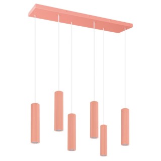 Lampe pendante IVAR 6L pêche LED - Thoro