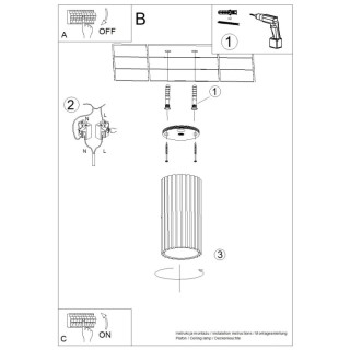 Plafonnier IVAR blanc LED - Thoro