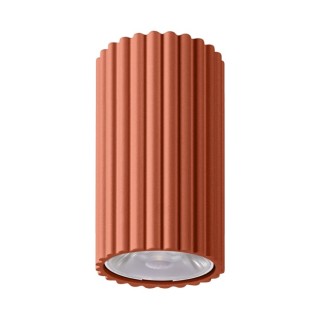 Plafonnier IVAR rouge ochra LED - Thoro