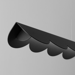 Lampe suspendue BISCUIT noir LED 4000K
