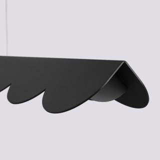 Lampe suspendue BISCUIT noir LED 4000K