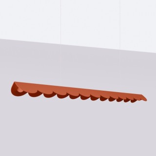 Lampe suspendue BISCUIT rouge ochra - Thoro