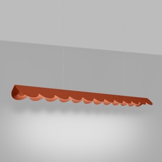 Lampe suspendue BISCUIT rouge ochra - Thoro