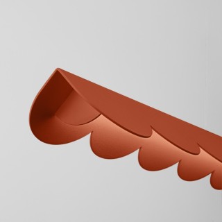 Lampe suspendue BISCUIT rouge ochra - Thoro