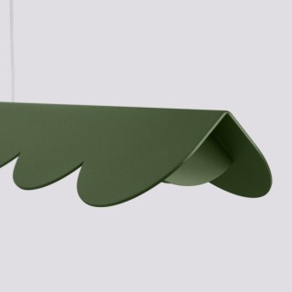Lampe suspendue BISCUIT vert olive - Thoro