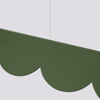 Lampe suspendue BISCUIT vert olive - Thoro