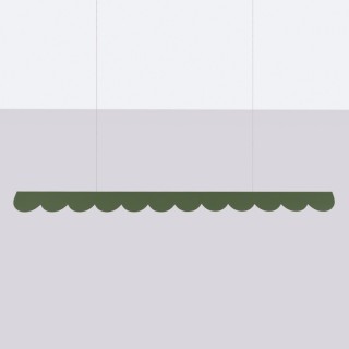 Lampe suspendue BISCUIT vert olive - Thoro