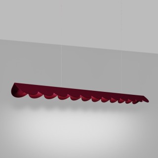 Lampe suspendue BISCUIT bordeaux - Thoro
