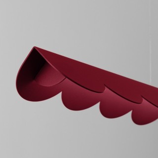 Lampe suspendue BISCUIT bordeaux - Thoro