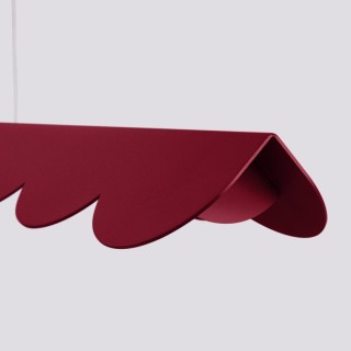 Lampe suspendue BISCUIT bordeaux - Thoro