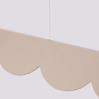 Lampe suspendue BISCUIT taupe LED 4000K