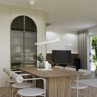 Lampe suspendue BISCUIT 100 taupe - Thoro