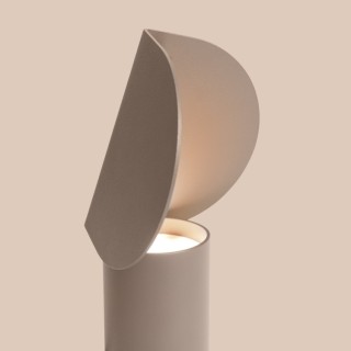Lampe de bureau Biscuit Thoro - Aluminium taupe