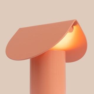 Lampe de bureau Biscuit Thoro - Aluminium Pêche