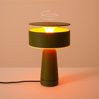 Lampe de bureau AXO Thoro - Vert olive moderne