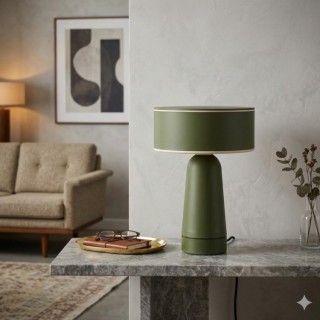Lampe de bureau AXO Thoro - Vert olive moderne