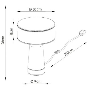 Lampe de bureau AXO Thoro - Jaune moderne
