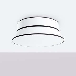 Plafonnier TOP Thoro en parchemin blanc 70x70
