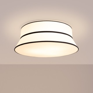 Plafonnier TOP Thoro en parchemin blanc 70x70