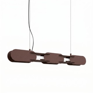 Suspension CHAIN 91 marron LED - Thoro