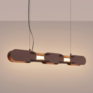 Suspension CHAIN 91 marron LED - Thoro