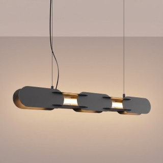 Suspension CHAIN 91 noir LED - Thoro