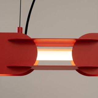 Suspension CHAIN 91 rouge LED - Thoro