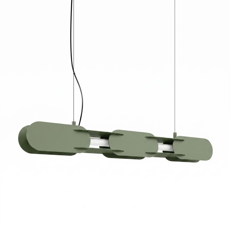Suspension CHAIN 91 vert olive LED 3000K