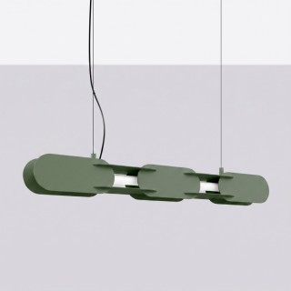 Suspension CHAIN 91 vert olive LED 3000K