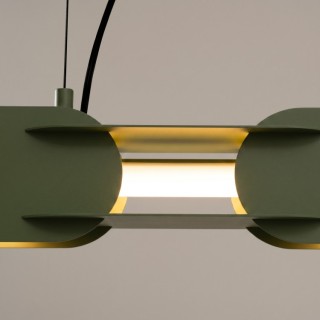 Suspension CHAIN 91 vert olive LED 3000K